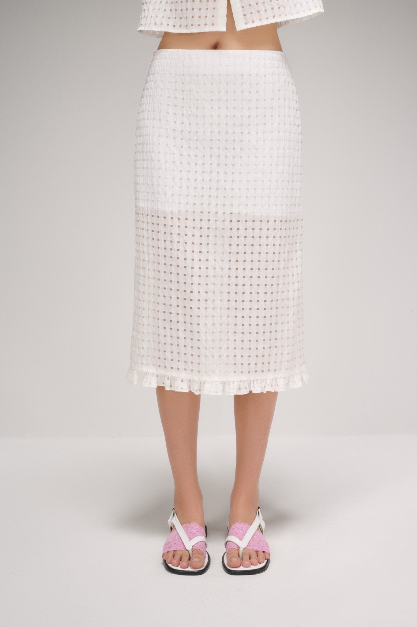 Libe Ruffle Midi Skirt (Pre-order)