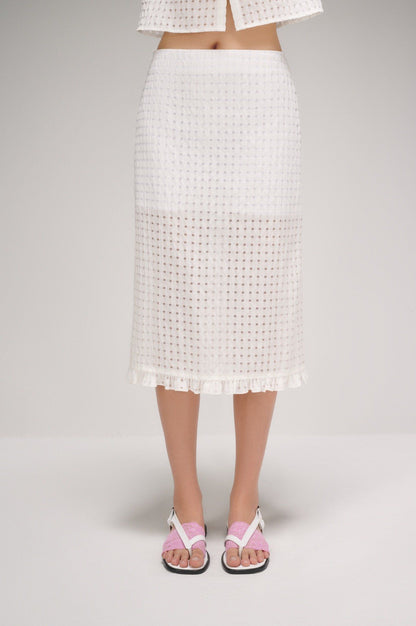 Libe Ruffle Midi Skirt (Pre-order)
