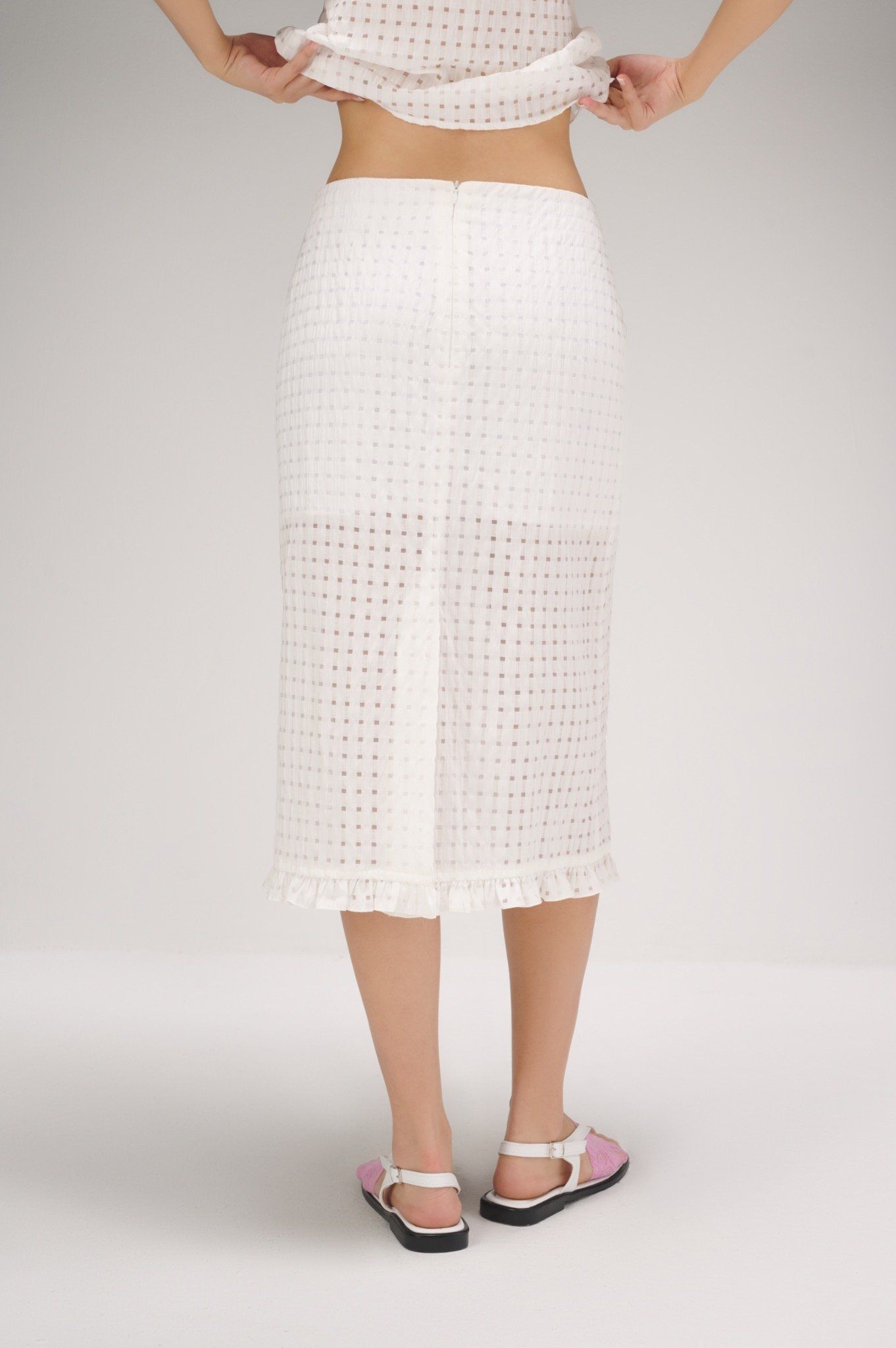 Libe Ruffle Midi Skirt (Pre-order)