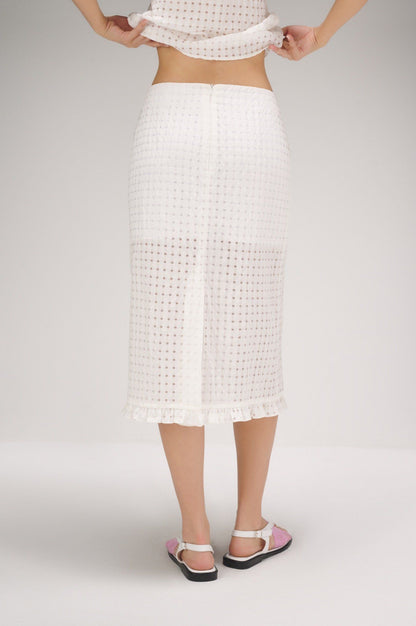Libe Ruffle Midi Skirt (Pre-order)