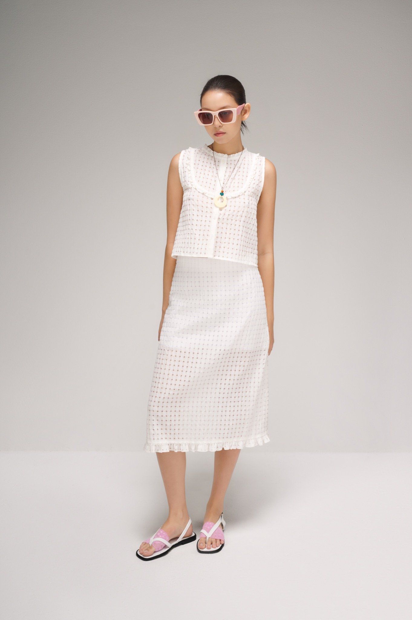 Libe Ruffle Midi Skirt (Pre-order)