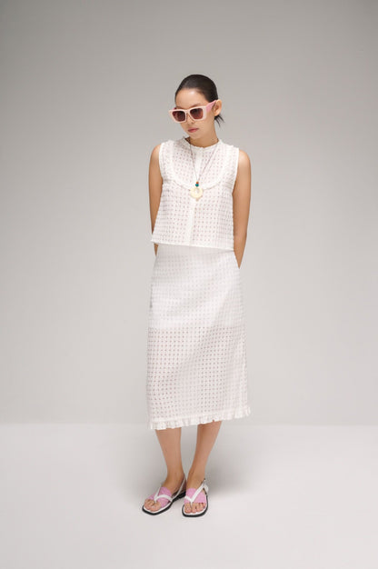Libe Ruffle Sleeveless Top (Pre-order)