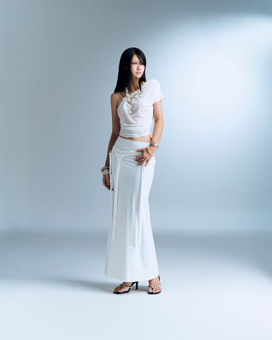 Bunny Hill Selwyn Skirt - White (Pre-order)