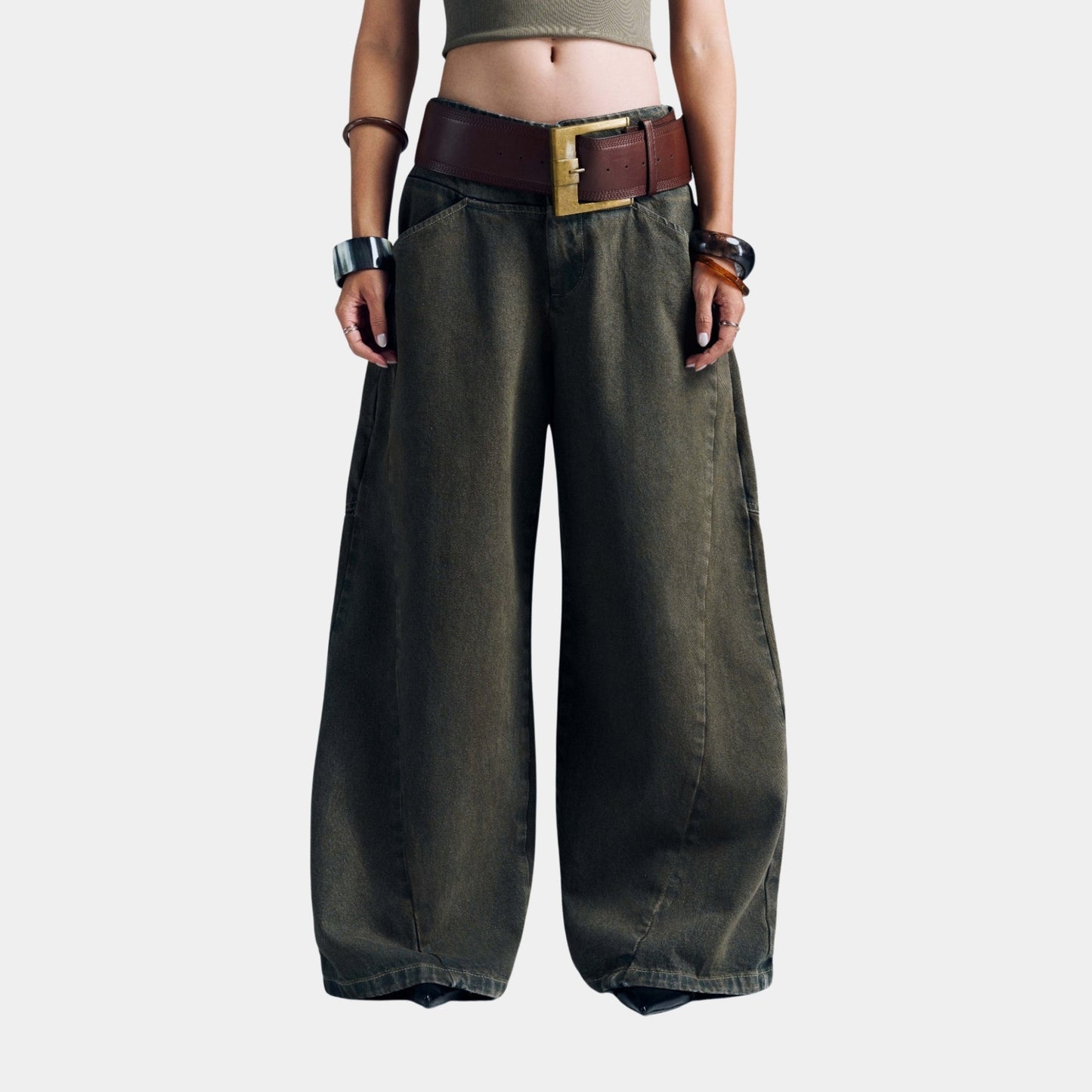 Bunny Hill Seymour Pants Ver Jeans 
- Brownish Gray
