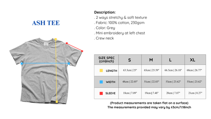 Push Push Ash Tee (Pre-order)