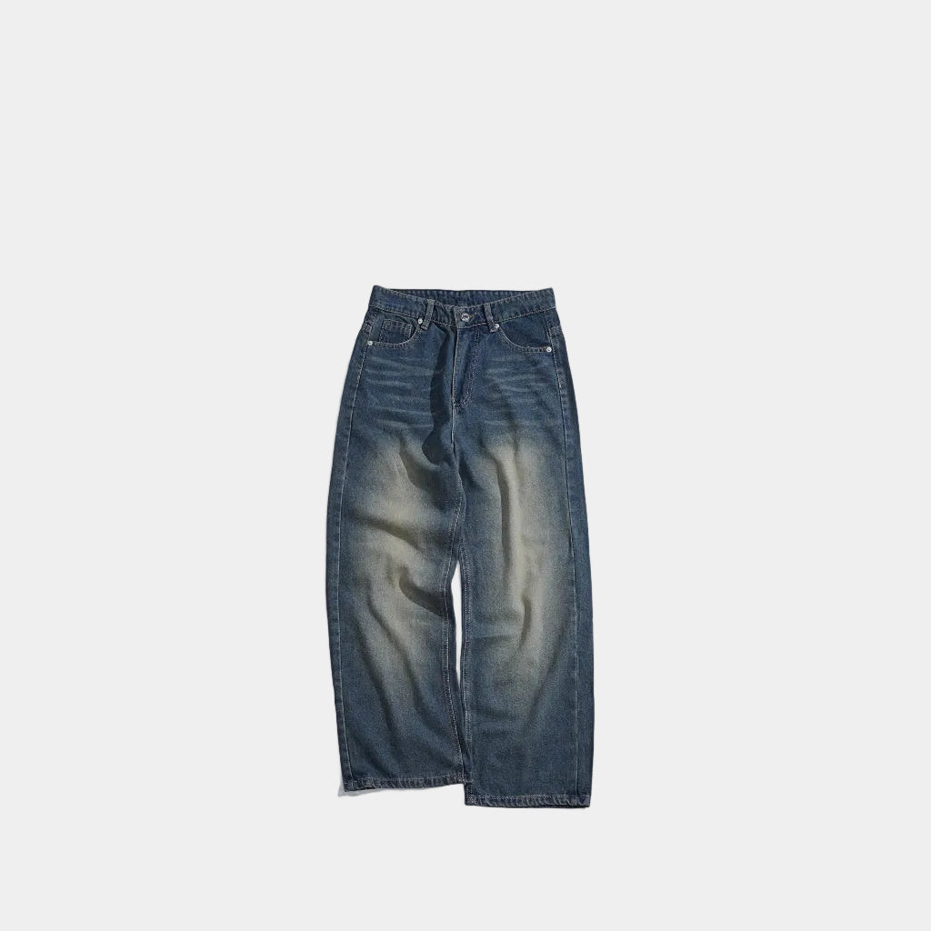 WHOSE Slate Wide Straight Jeans
