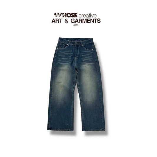 WHOSE Slate Wide Straight Jeans WHOSE (Pre-order)