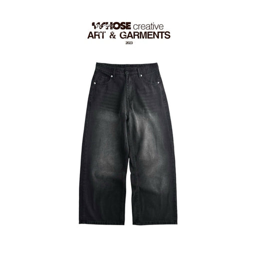 WHOSE Smoke Wide Straight Jeans WHOSE (Pre-order)