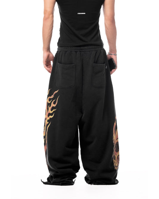 STRESSMAMA Skull Sweat Pants (Pre-order)