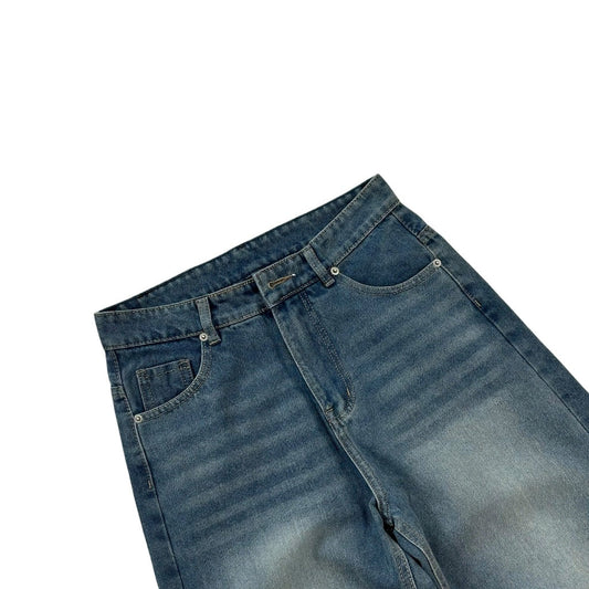 WHOSE Steel Denim Wide Straight Jeans (Pre-order)