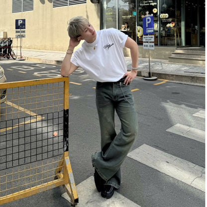 WHOSE Sea Flared Jeans Wash Ver 1