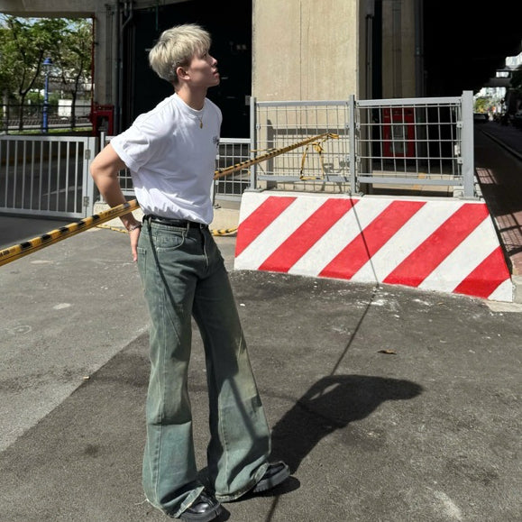 WHOSE Sea Flared Jeans Wash Ver 1