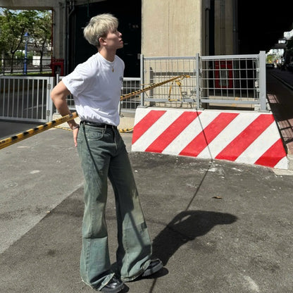 WHOSE Sea Flared Jeans Wash Ver 1