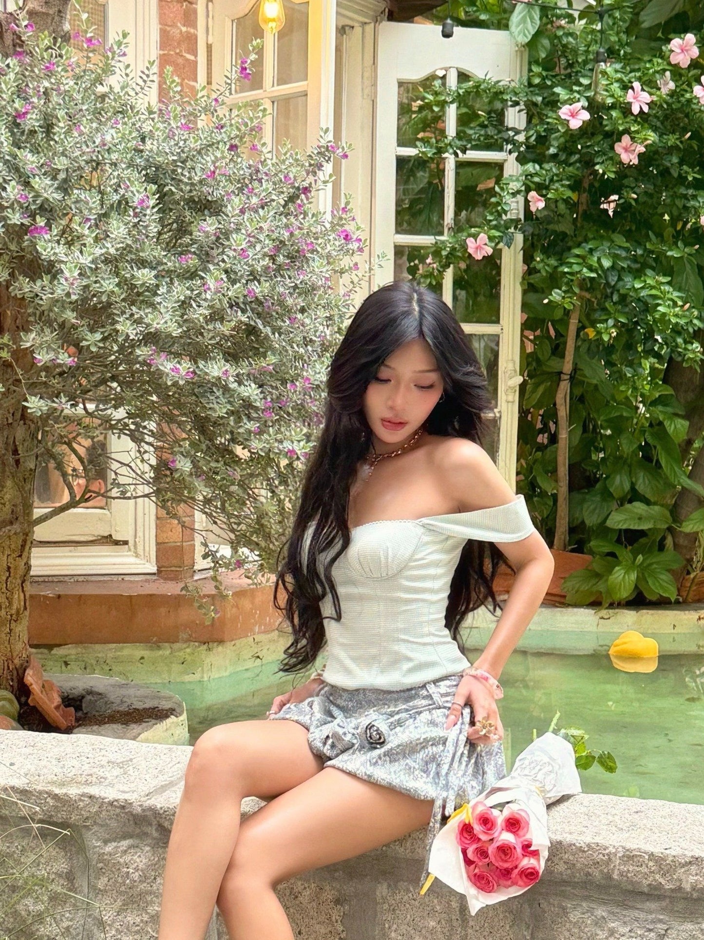 Iamcoco Seashell Skirt With Belt