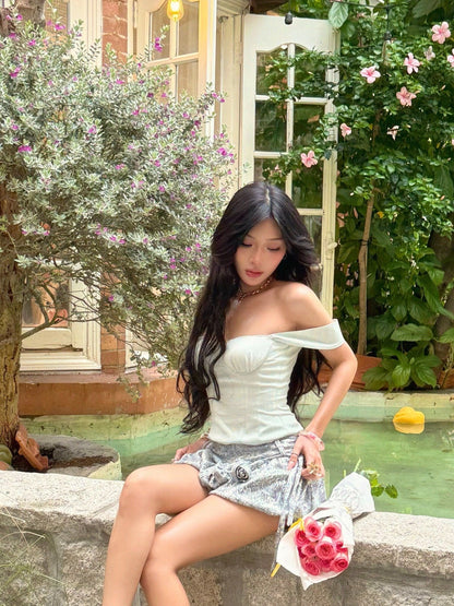 Iamcoco Seashell Skirt With Belt