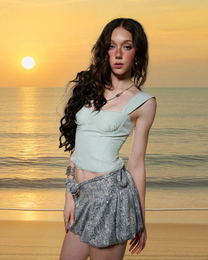 Iamcoco Seashell Skirt With Belt