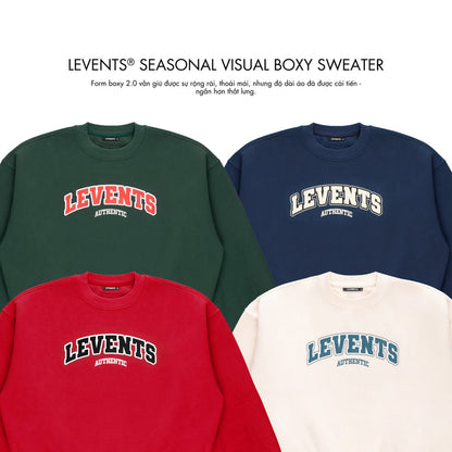 Levents Levents Seasonal Visual Boxy Sweater