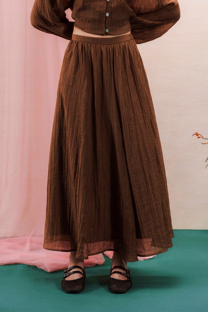 Libe Sheer Maxi Skirt (Pre-order)