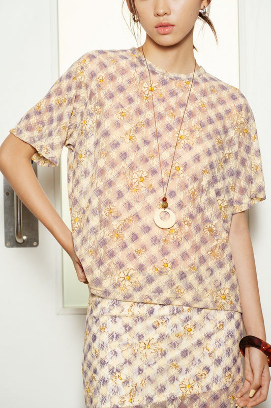 Libe Short Sleeve Lace Top (Pre-order)