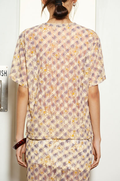 Libe Short Sleeve Lace Top (Pre-order)
