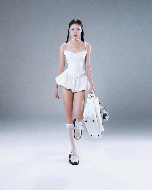 Sodope Club White Skies Skorts (Pre-order)