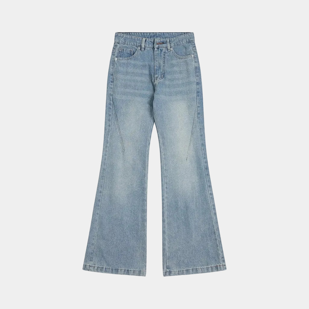 WHOSE Sky Blue Flared Jeans Wash Ver 1