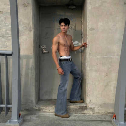 WHOSE Sky Blue Flared Jeans Wash Ver 1