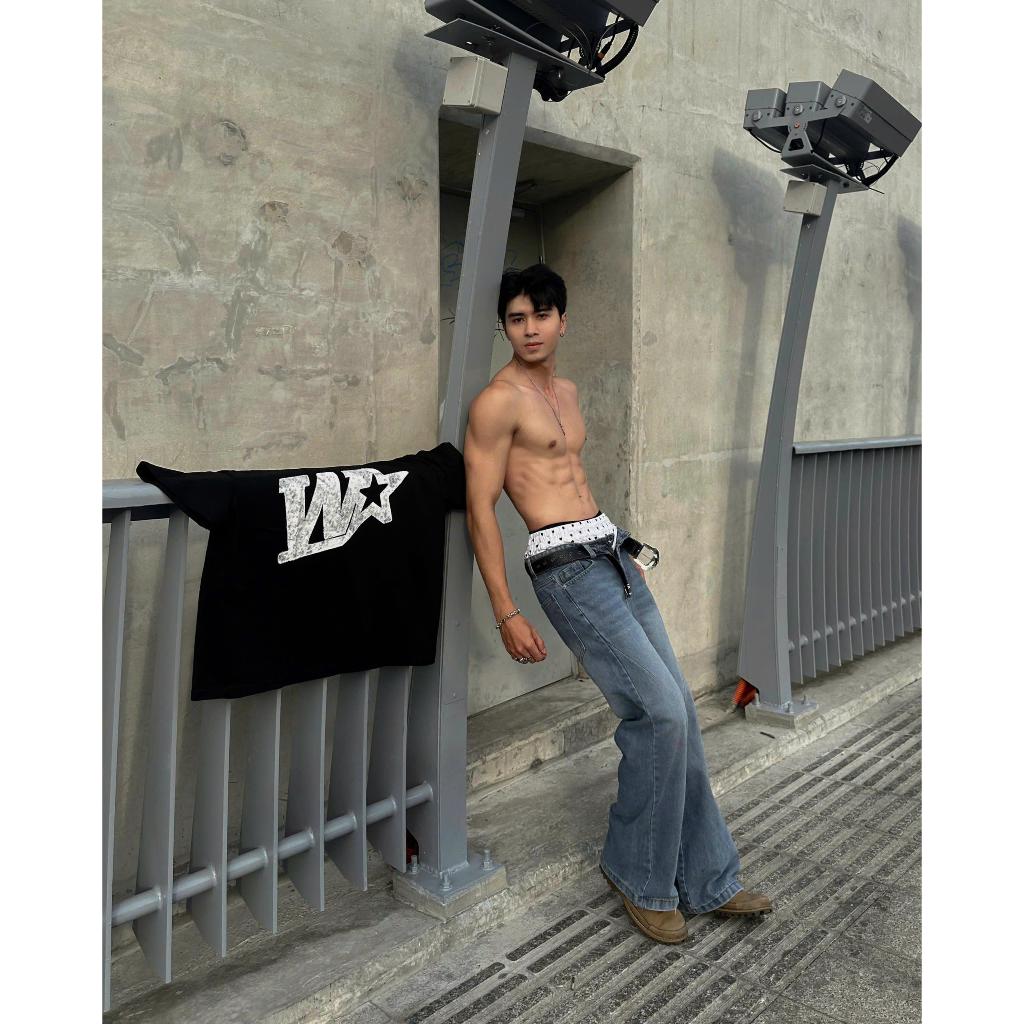 WHOSE Sky Blue Flared Jeans Wash Ver 1