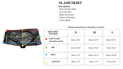 Push Push Slash Skirt (Pre-order)