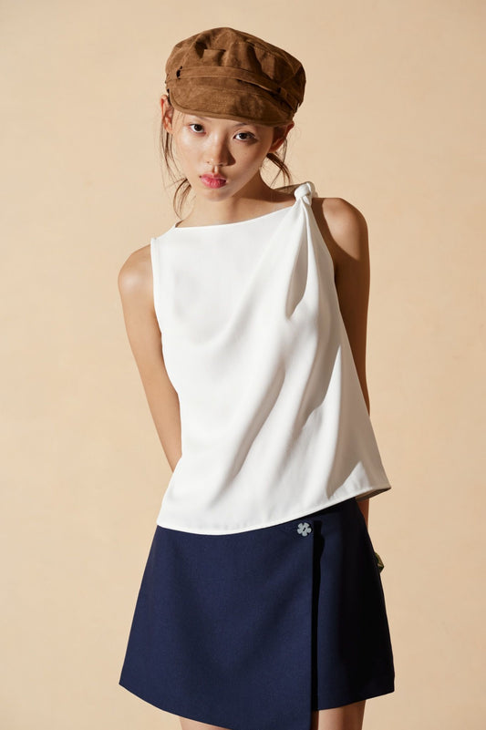 Libe Sleeveless Top With Knot (Pre-order)