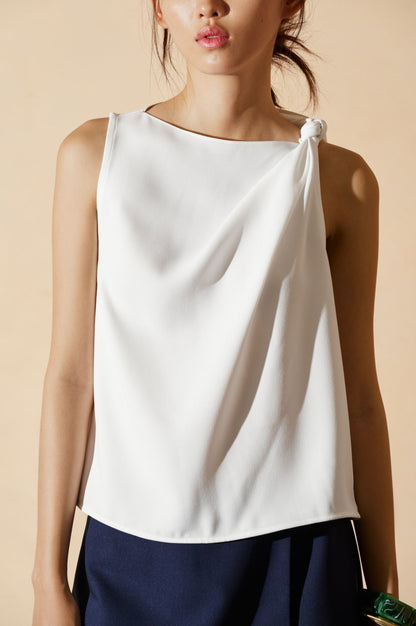 Libe Sleeveless Top With Knot (Pre-order)