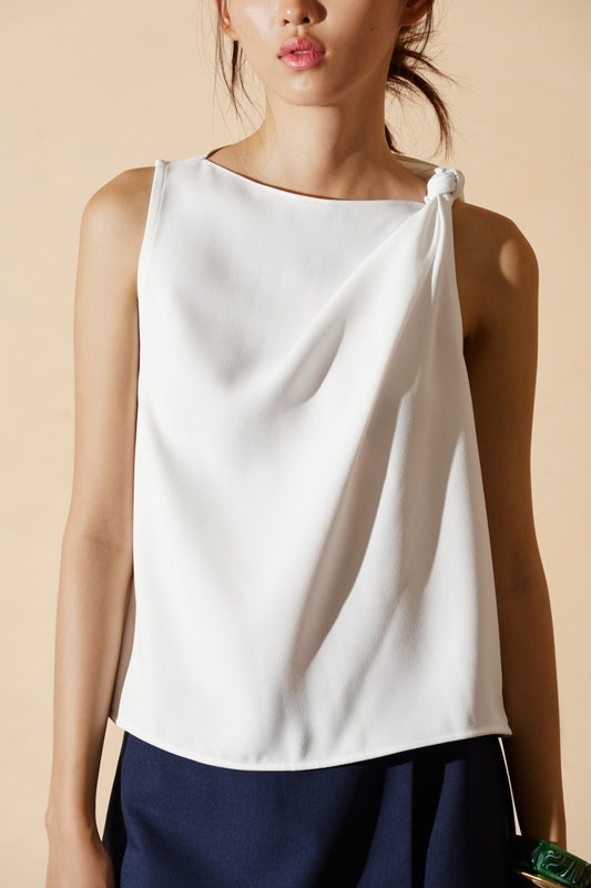 Libe Sleeveless Top With Knot (Pre-order)