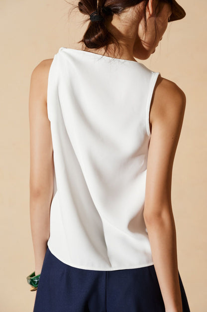 Libe Sleeveless Top With Knot (Pre-order)