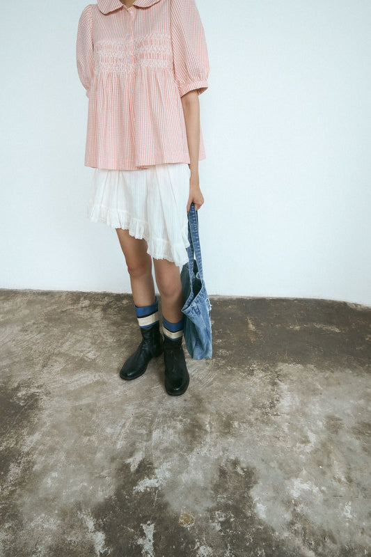 Libe Smocking Babydoll Top (Pre-order)