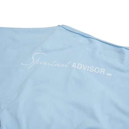 The Beuter Spiritual Advisor Blue Off Shoulder T-Shirt