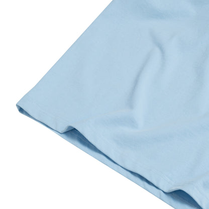 The Beuter Spiritual Advisor Blue Off Shoulder T-Shirt