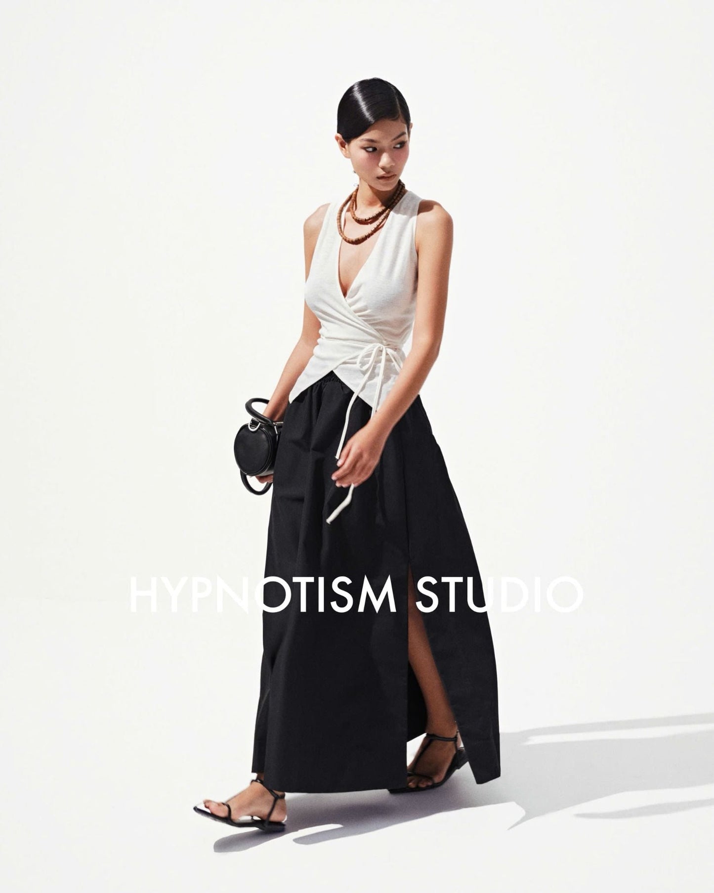 Hypnotism Split Hem Skirt