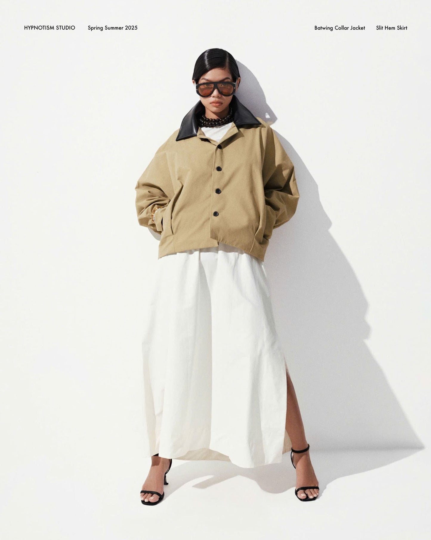 Hypnotism Split Hem Skirt