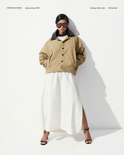 Hypnotism Split Hem Skirt