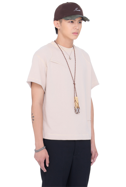 The Beuter Ss25 Sandstone French Terry T-Shirt