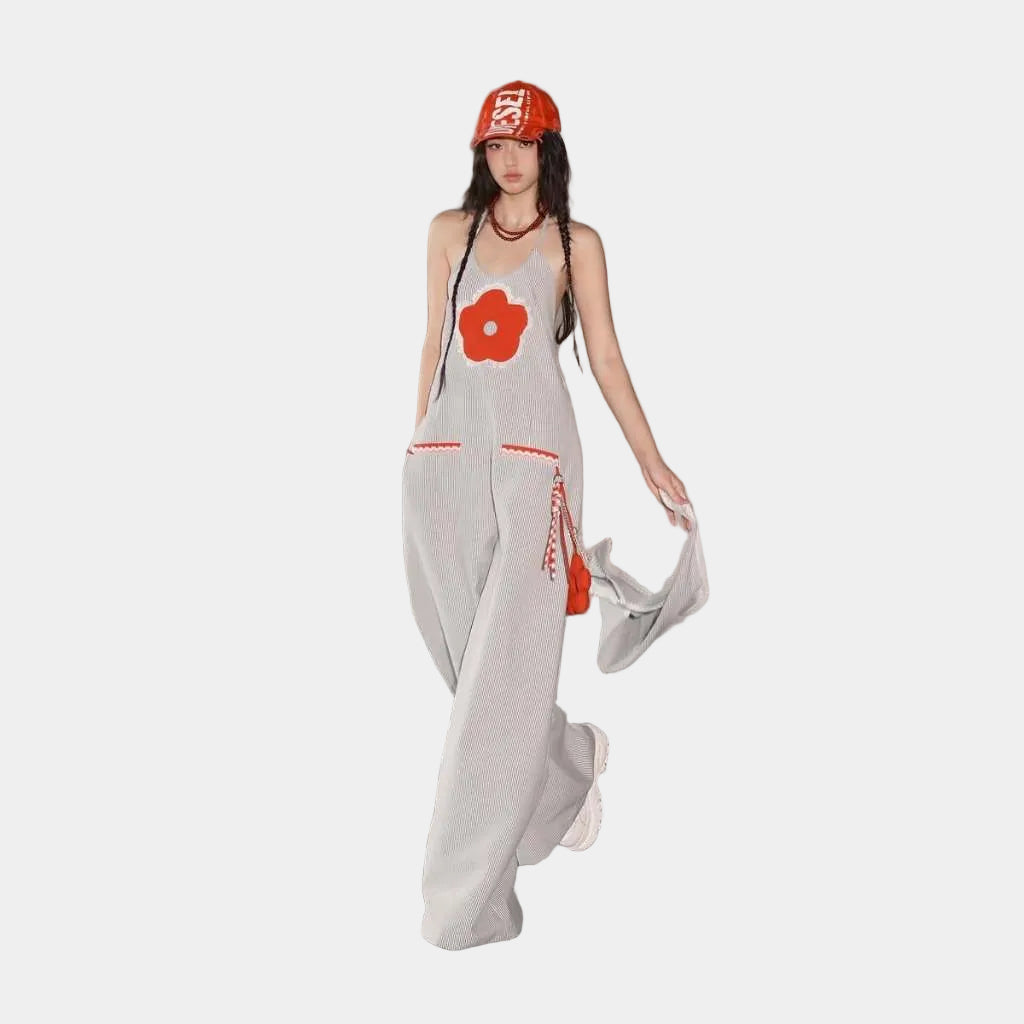 The Swan Striped Jumpsuit