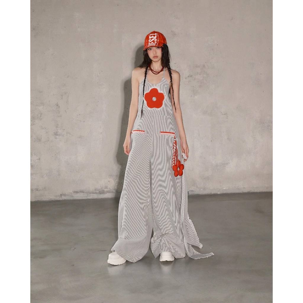 The Swan Striped Jumpsuit