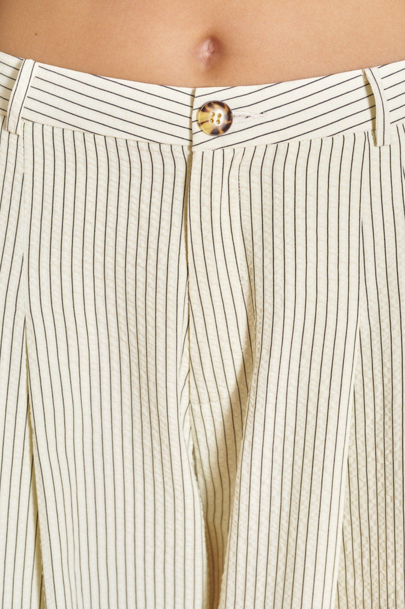 Libe Striped A-Line Trousers (Pre-order)