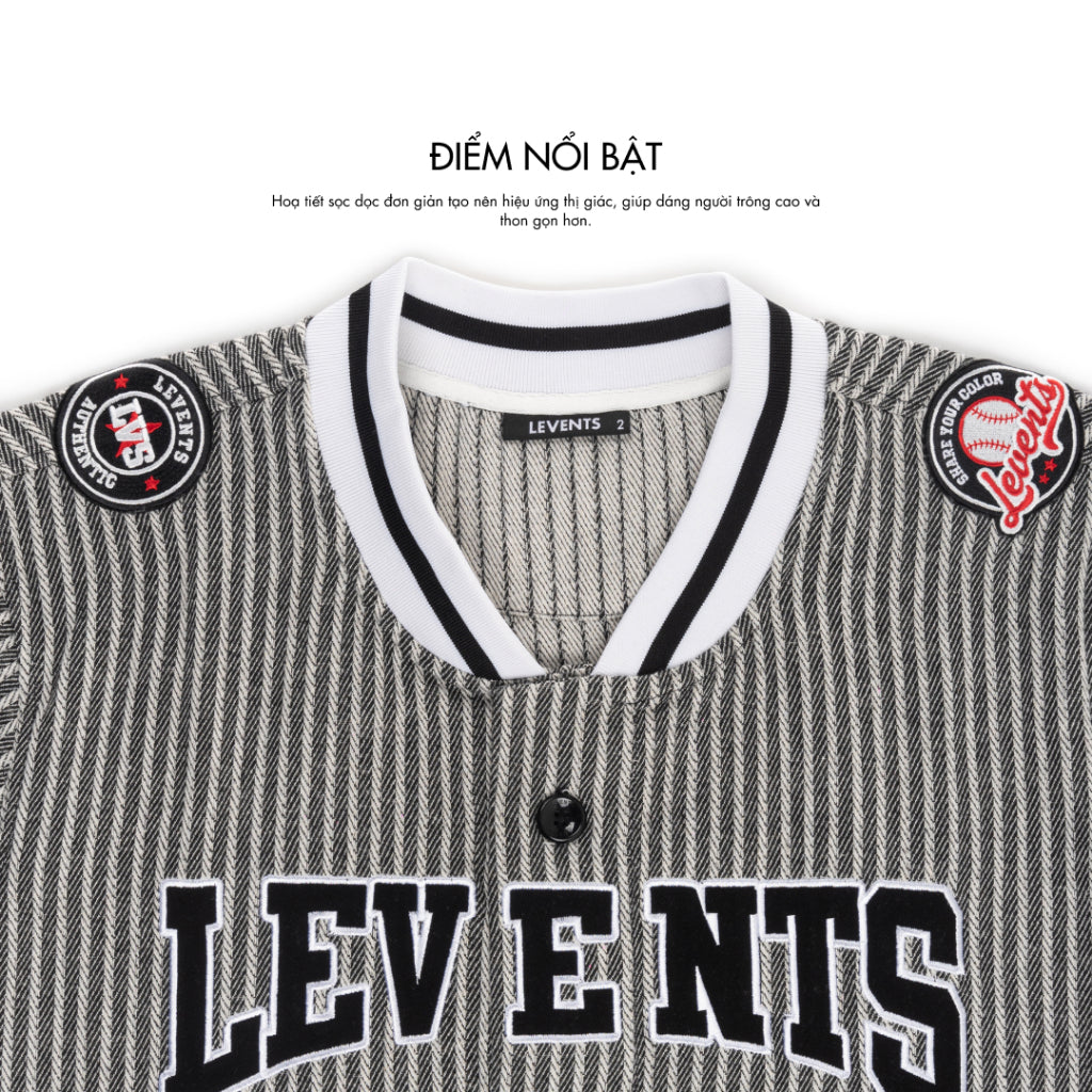 Levents Levents Striped Baseball Jersey