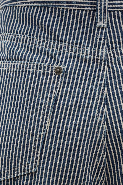 Libe Striped Bermuda Denim Shorts (Pre-order)