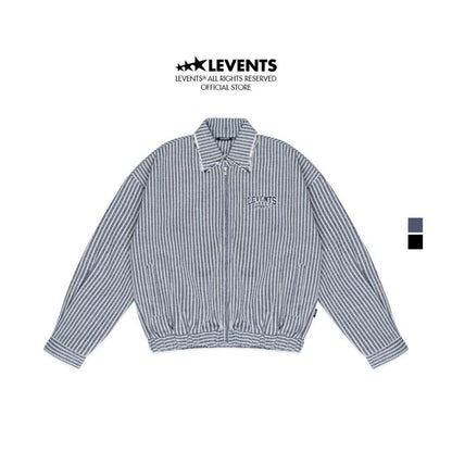 Levents Striped Boxy Khaki Jacket