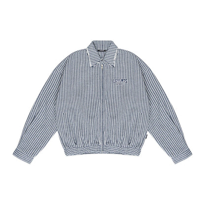Levents Striped Boxy Khaki Jacket