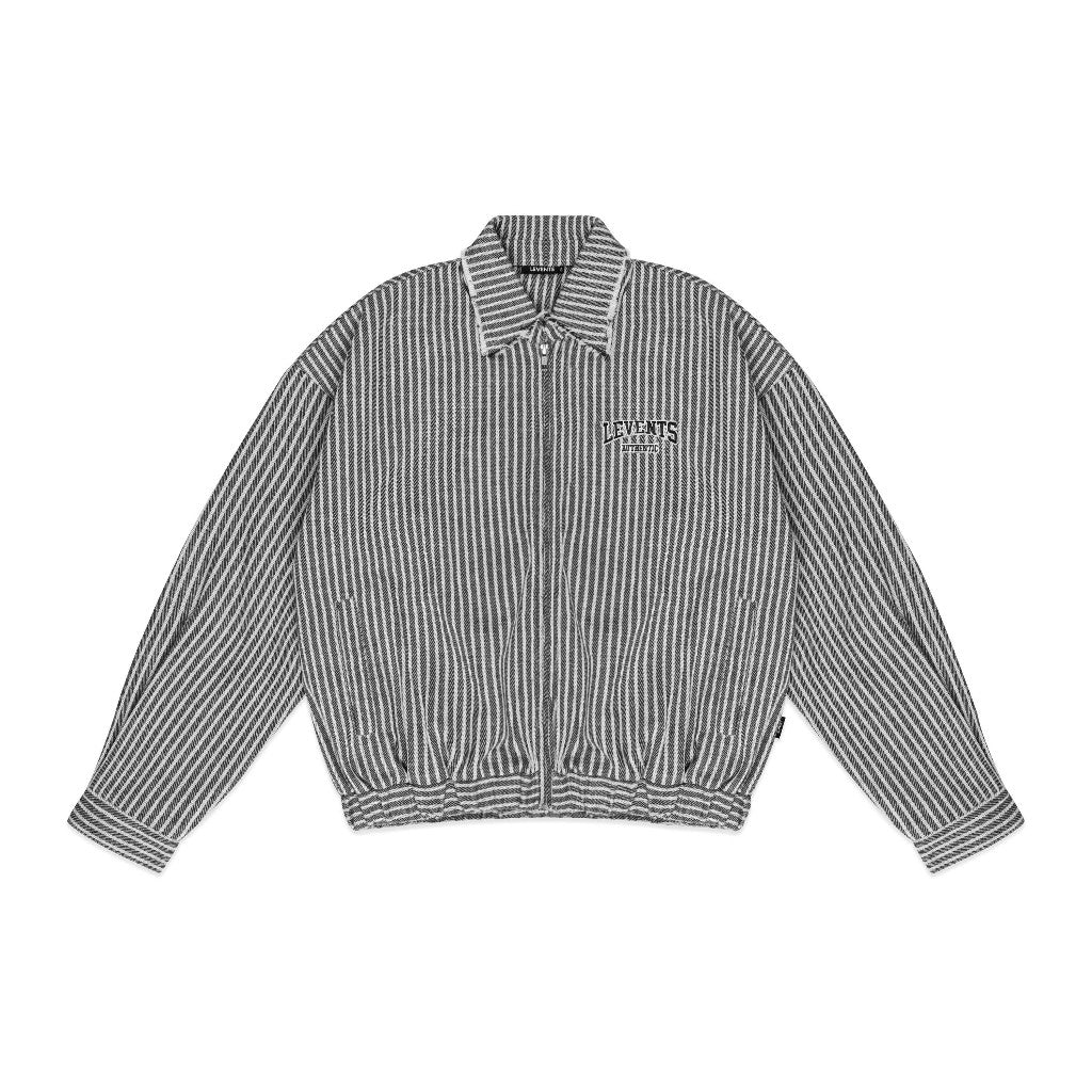 Levents Striped Boxy Khaki Jacket