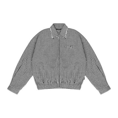 Levents Striped Boxy Khaki Jacket