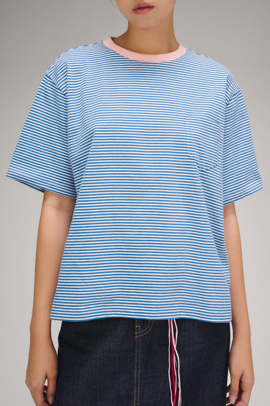 Libe Striped Boxy T-Shirt (Pre-order)